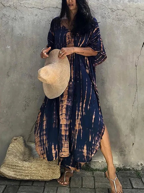 Katy | Robe longue caftan d'été pour femme