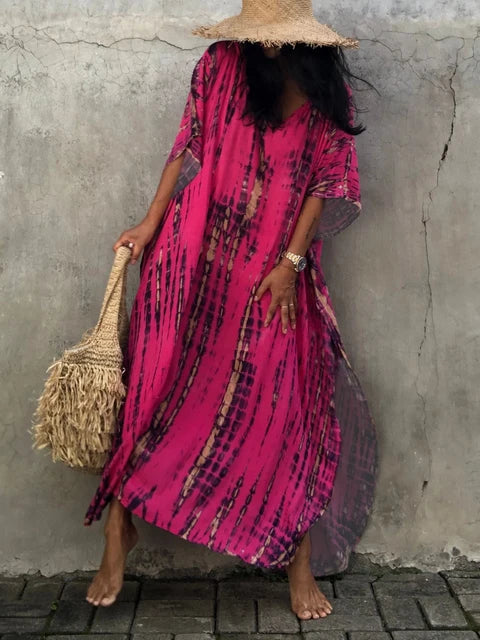 Katy | Robe longue caftan d'été pour femme