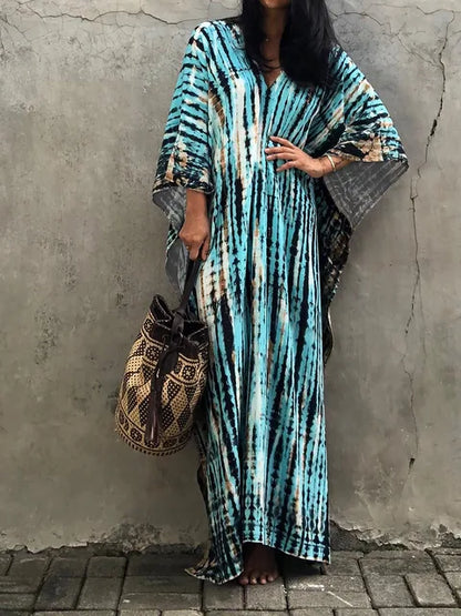 Katy | Robe longue caftan d'été pour femme