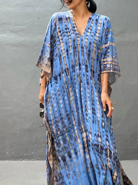 Katy | Vestido caftán largo de verano para mujer