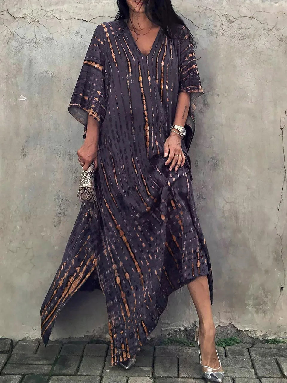Katy | Robe longue caftan d'été pour femme