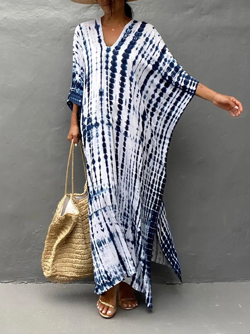 Katy | Robe longue caftan d'été pour femme