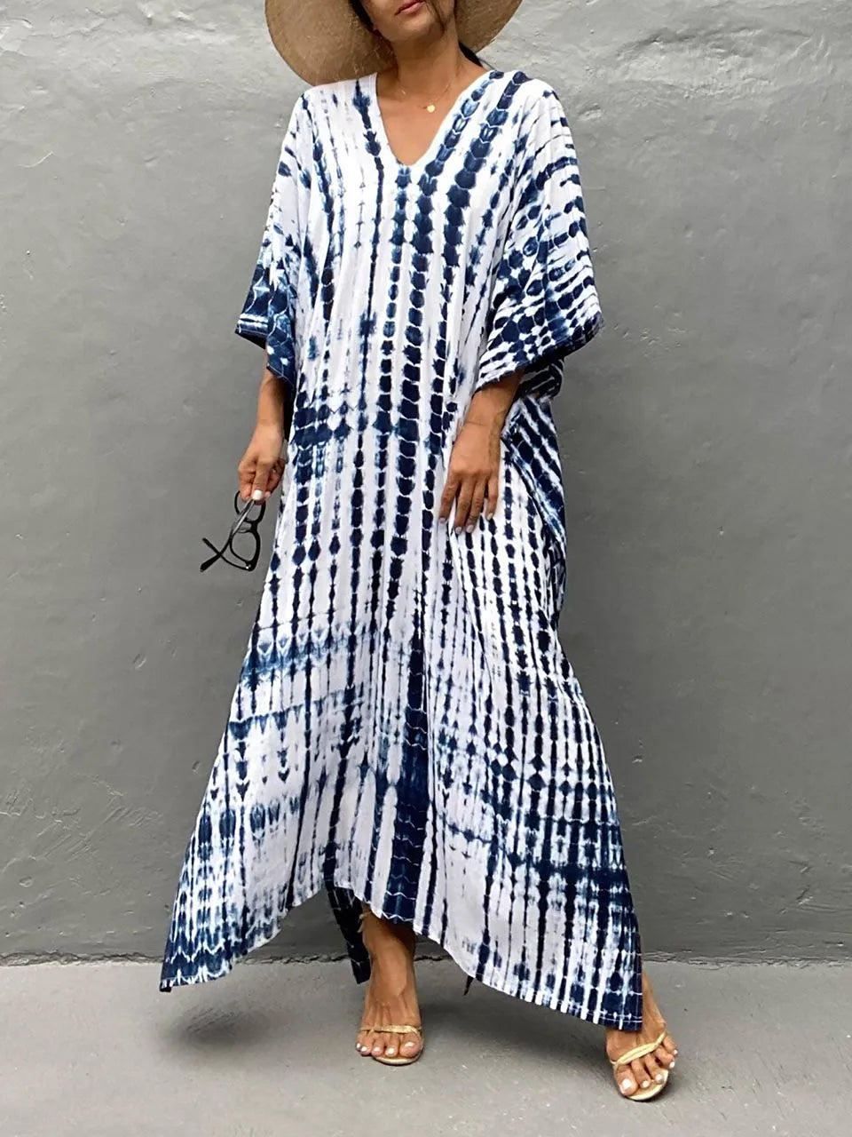 Katy | Robe longue caftan d'été pour femme