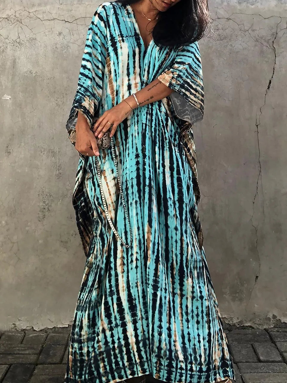 Katy | Robe longue caftan d'été pour femme