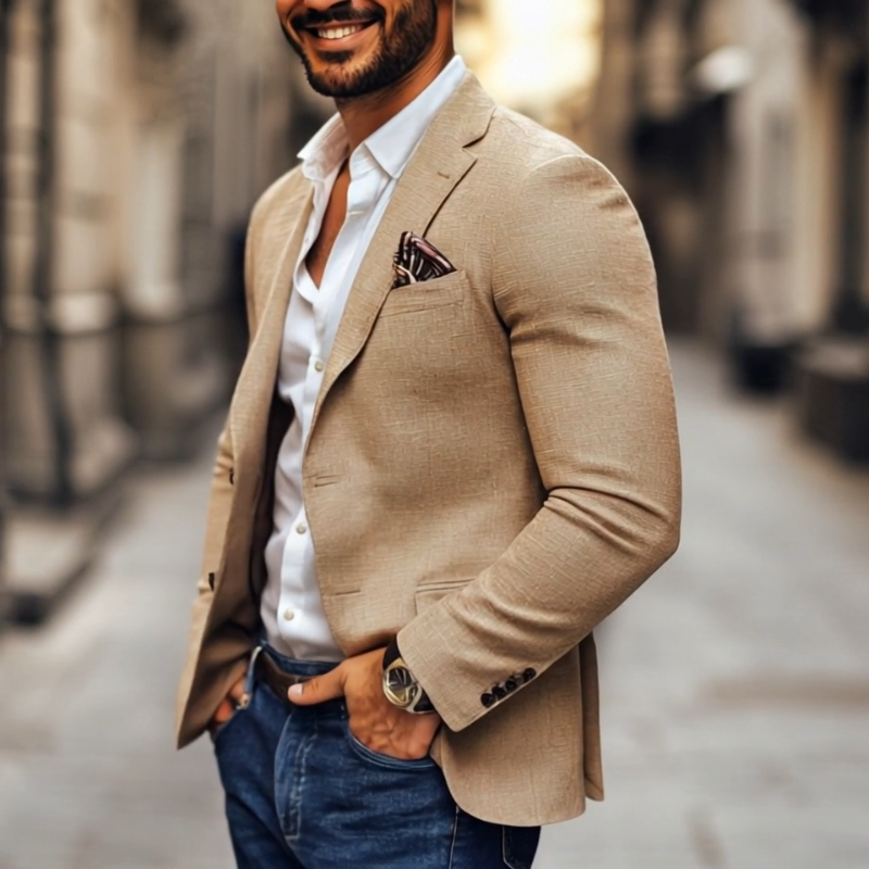 Francisco | Blazer de hombre con corte clásico y estilo formal