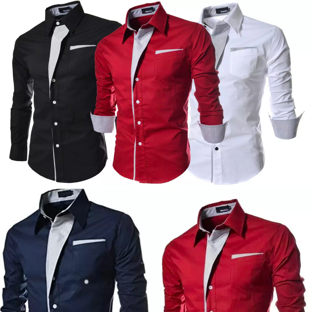 Andrés | Chemise à manches longues et fermeture boutonnée, col classique