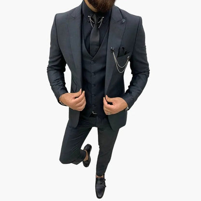 Salvador | Hochzeitsanzug für Herren mit Weste und Revers mit Kerbe  