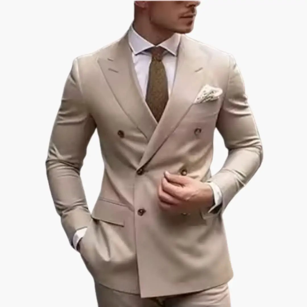 Miguel | Traje para hombre de dos piezas con blazer cruzado y pantalón