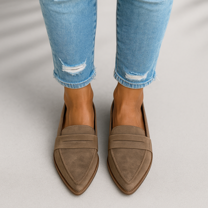 Dorela | Damen-Mokassins mit schlankem Design und spitzer Zehenpartie