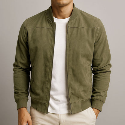 Tadeo | Chaqueta minimalista con cremallera y puños rectos