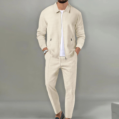 Aureliano | Men's Set with Bomber Jacket and Comfortable Stretch Pants | Sporty