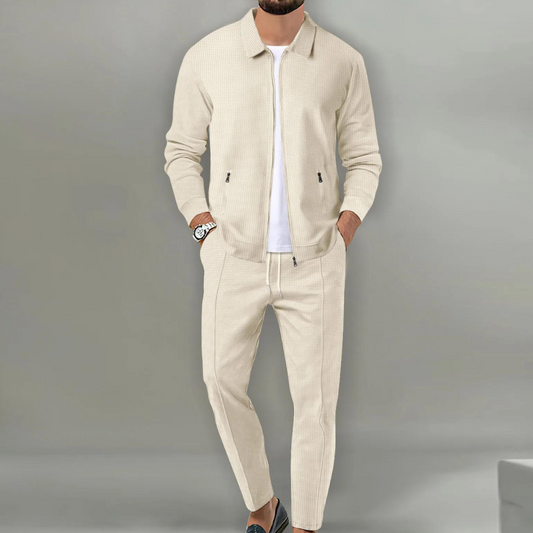Aureliano | Men's Set with Bomber Jacket and Comfortable Stretch Pants | Sporty