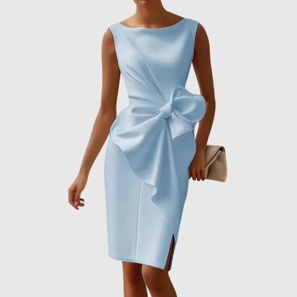 Montserrat | Ärmelloses Midikleid mit gekreuztem Detail  