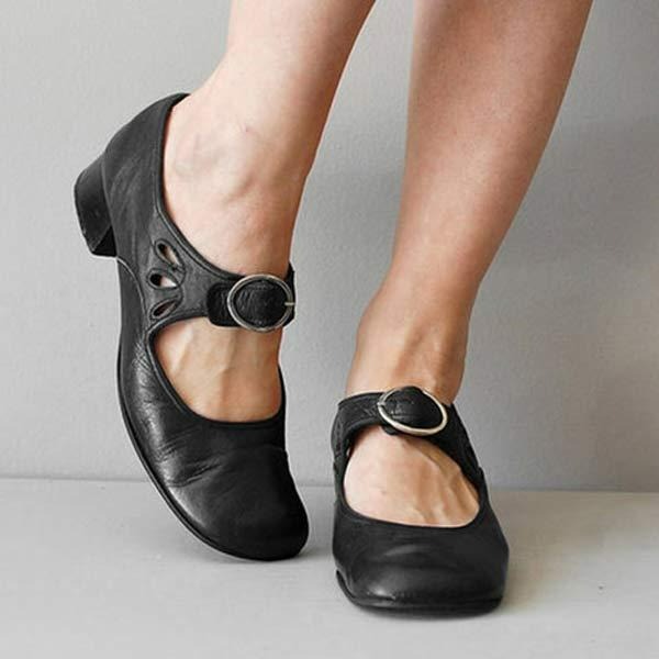 Laia | Zapatos merceditas de mujer de primavera con hebilla