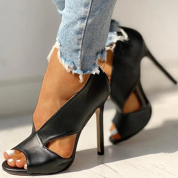 Abril | Orthopedic sandals with high heel and open design