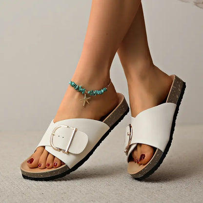 Sofía | Flat orthopedic sandals with adjustable buckle
