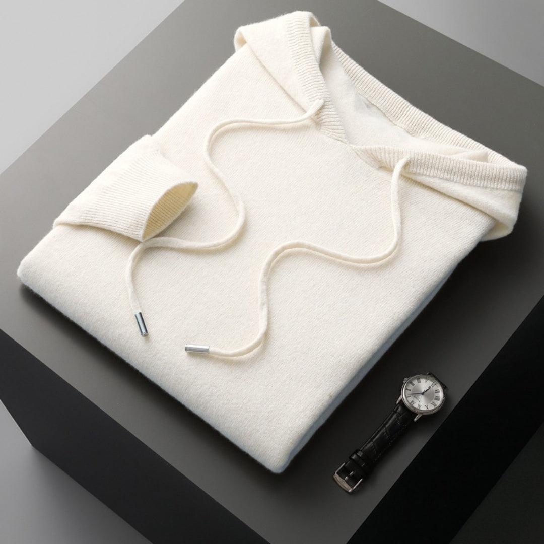 Aitor | Kaschmirpullover mit Kapuze für Herren, Frühling