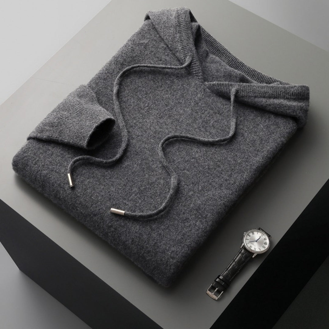Aitor | Kaschmirpullover mit Kapuze für Herren, Frühling