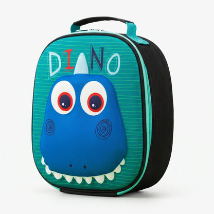 Miko | Bolsa térmica infantil con diseño de dinosaurio verde