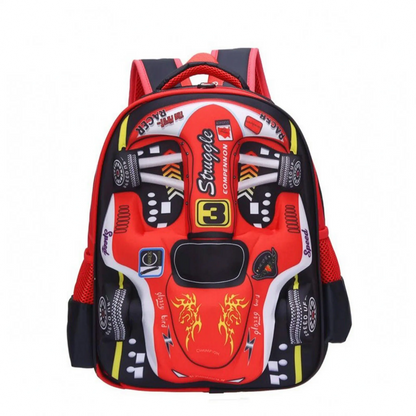 Aiko | Schulrucksack mit Rennwagen und Taschen