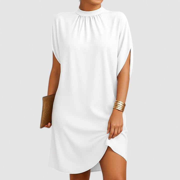 Trinidad | Elegantes Kleid mit Rundhalsausschnitt und geradem Schnitt  