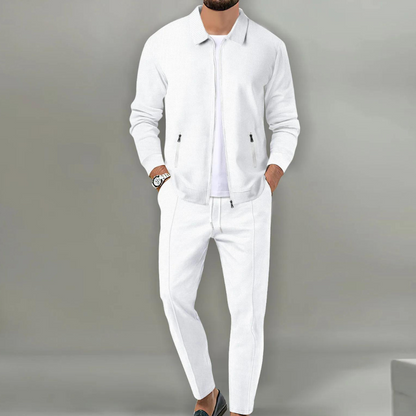 Aureliano | Men's Set with Bomber Jacket and Comfortable Stretch Pants | Sporty