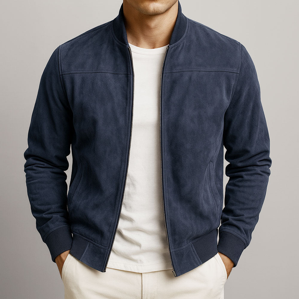 Tadeo | Chaqueta minimalista con cremallera y puños rectos