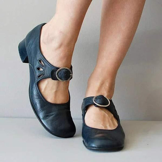 Laia | Damen-Mary-Jane-Frühling-Schuhe mit Schnalle  