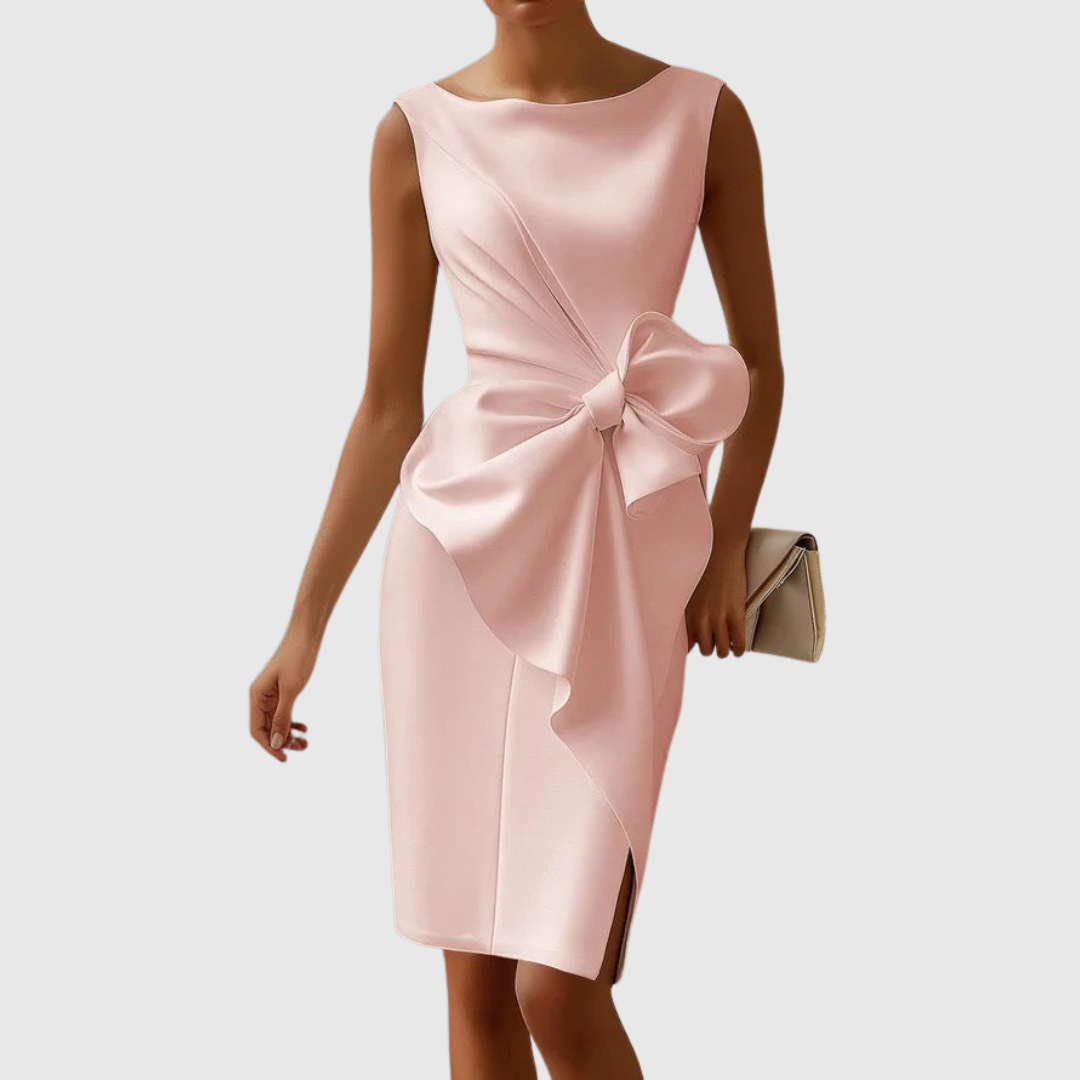 Montserrat | Ärmelloses Midikleid mit gekreuztem Detail  