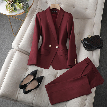 Amparo | Damenanzug mit gekreuztem Blazer und Hose  