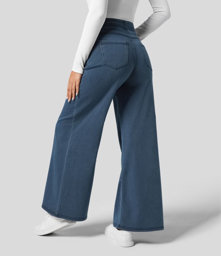 Estela | High-waisted wide-leg loose-fit trousers