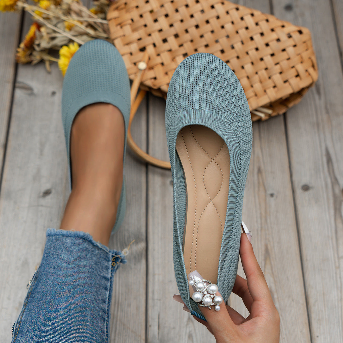 Lara | Flache orthopädische Schuhe ohne Schnürsenkel mit geschlossenem Design
