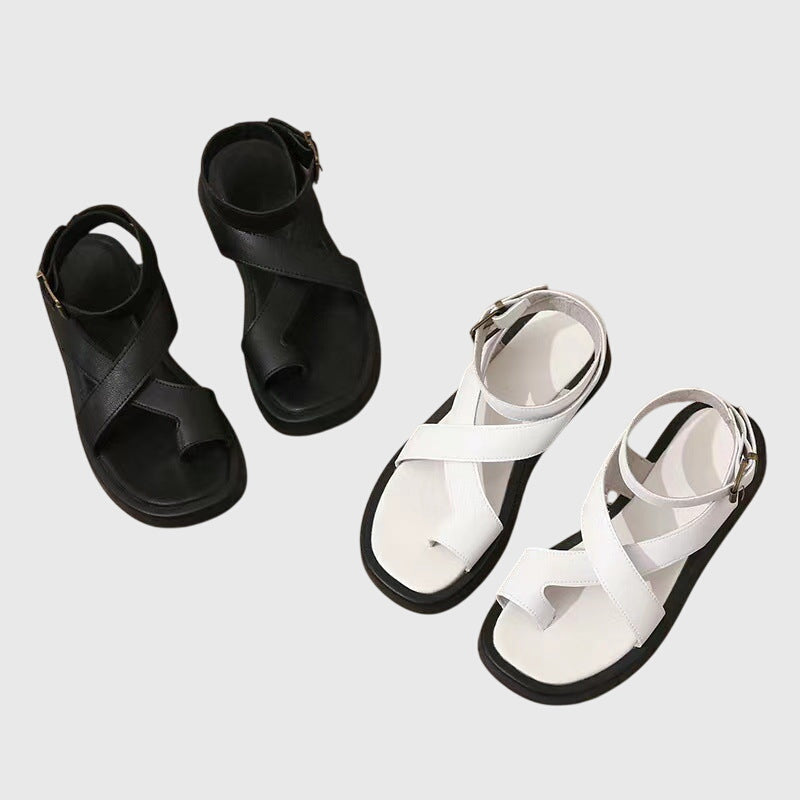 Avril | Sandales orthopédiques à bride croisée et boucle