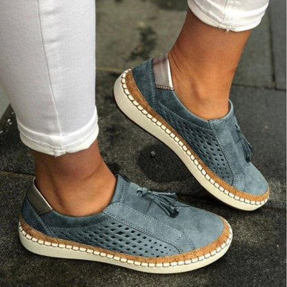 Elara | Women's Perforated Breathable Slip-On Sneakers | Lightweight