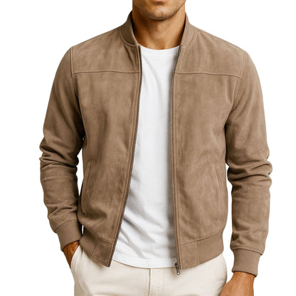 Tadeo | Chaqueta minimalista con cremallera y puños rectos