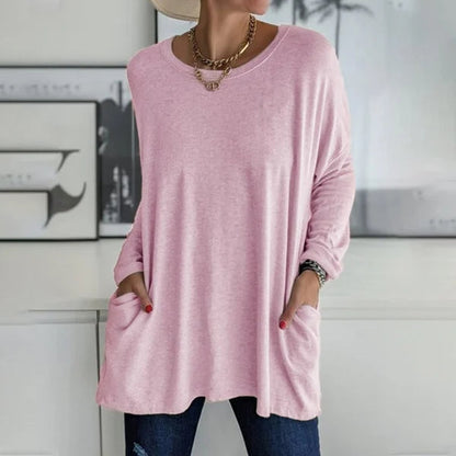 Aris | Bluse mit langen Ärmeln und lockerem Sitz für Damen