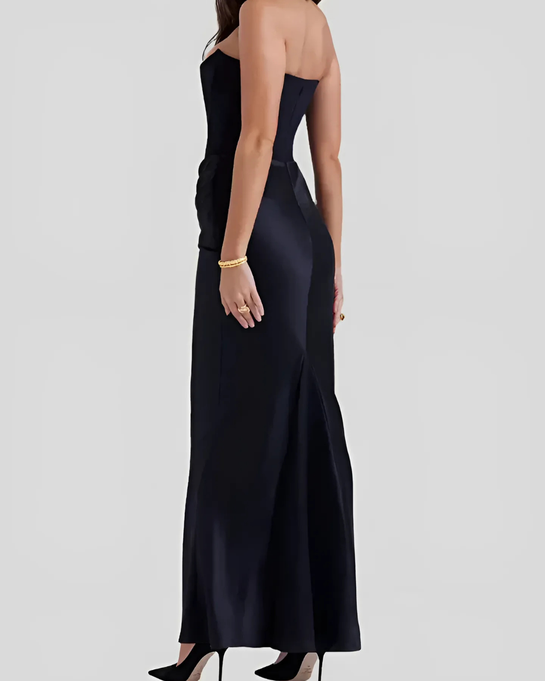 Lorena | elegantes Maxikleid für Hochzeiten mit drapiertem Design für Damen