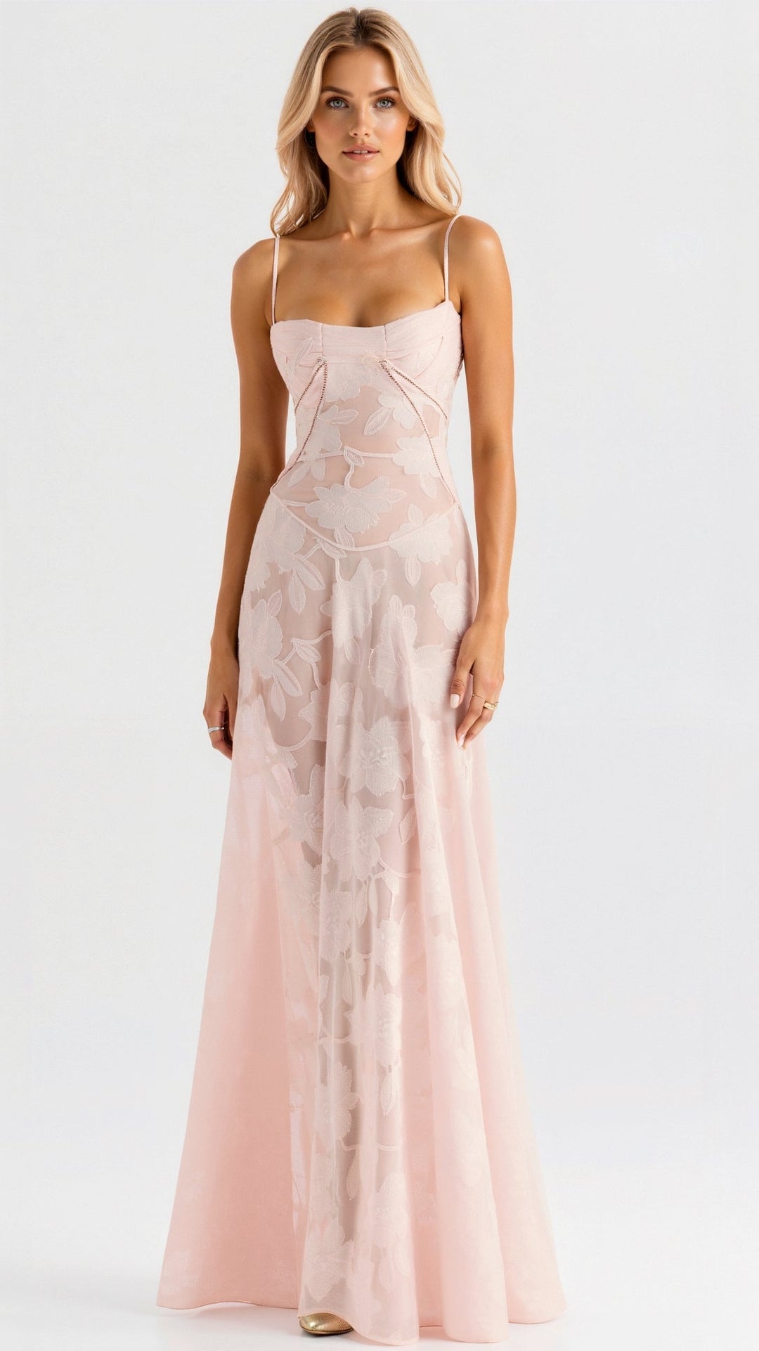Nadia | Vestido maxi lencero para mujer invitada de boda