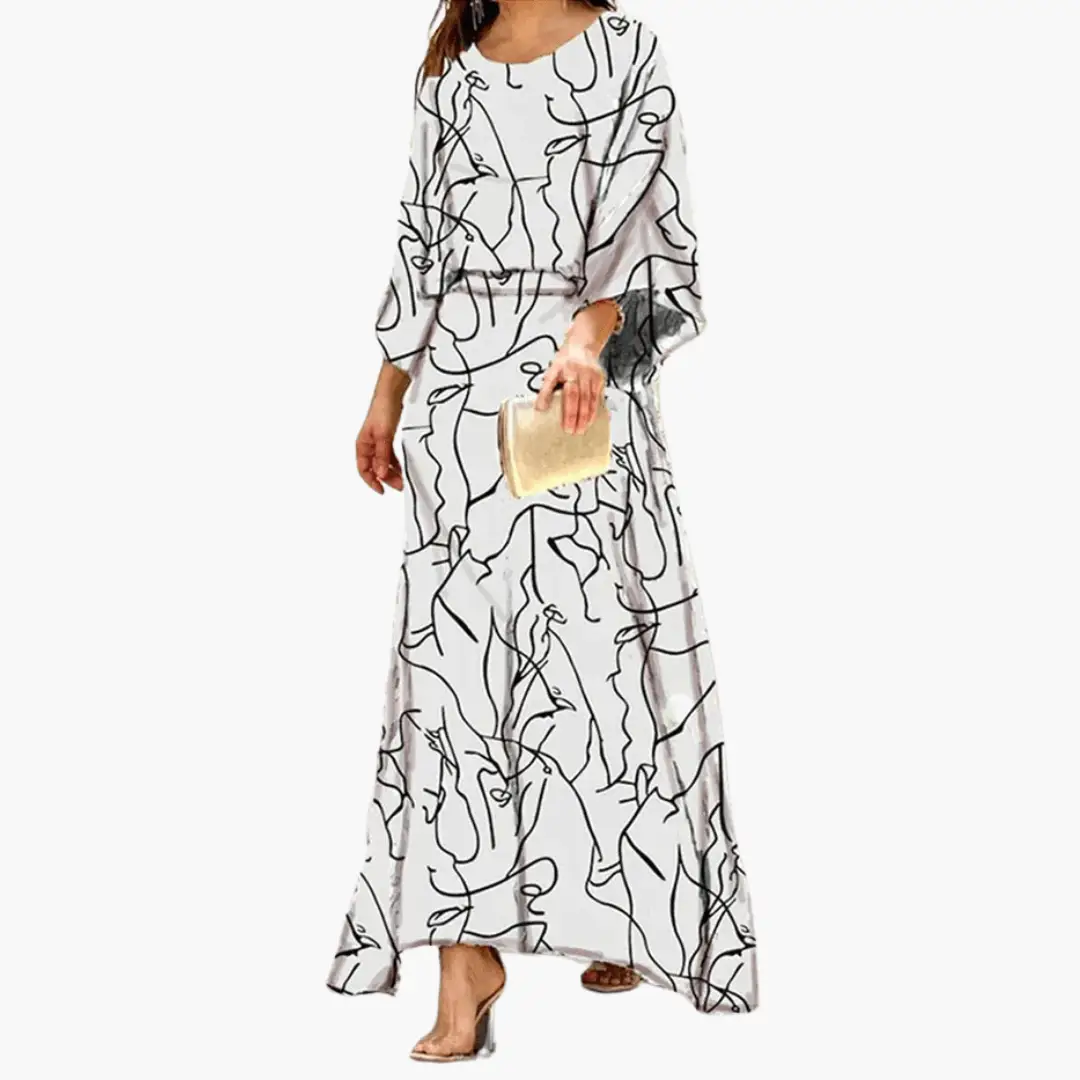 Gabriela | Sukienka maxi damska w stylu boho z nadrukiem