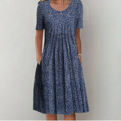 Aroha | Casual Floral Print Dress with Pockets