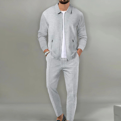 Aureliano | Men's Set with Bomber Jacket and Comfortable Stretch Pants | Sporty