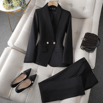 Amparo | Damenanzug mit gekreuztem Blazer und Hose  