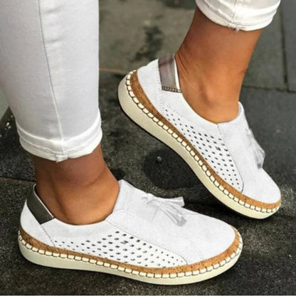 Elara | Women's Perforated Breathable Slip-On Sneakers | Lightweight