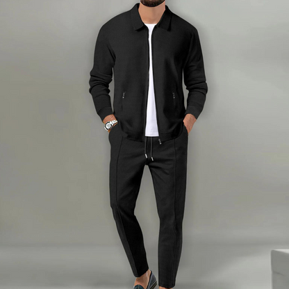 Aureliano | Men's Set with Bomber Jacket and Comfortable Stretch Pants | Sporty