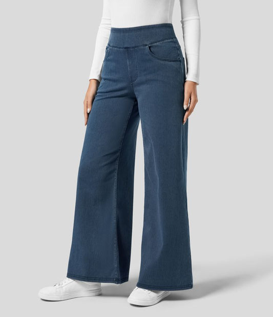 Estela | Pantalón con cintura alta y corte ancho diseño suelto