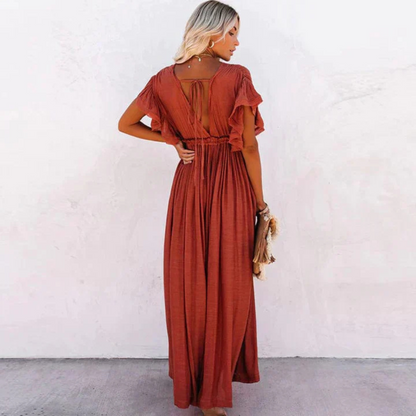 Yolanda | Robe longue légère et fluide pour femme pour l'été
