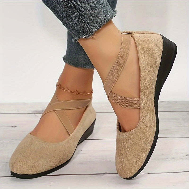 Maristela | Women's Shoes with Criss-Cross Straps and Rounded Toe | Casual