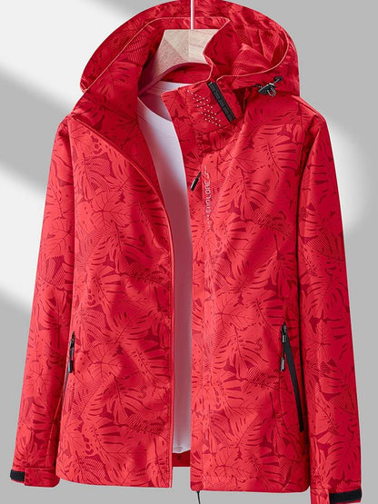Andrea | Chaqueta impermeable y cortavientos con estampado