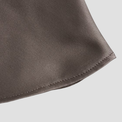 Arisenda | Haut licou élégant en satin pour femme | Nœud