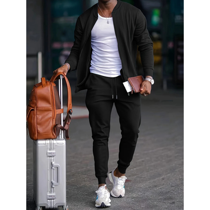 Casiano | Reise-Set für Herren mit Jacke und eng anliegenden Jogginghosen | Dynamisch
